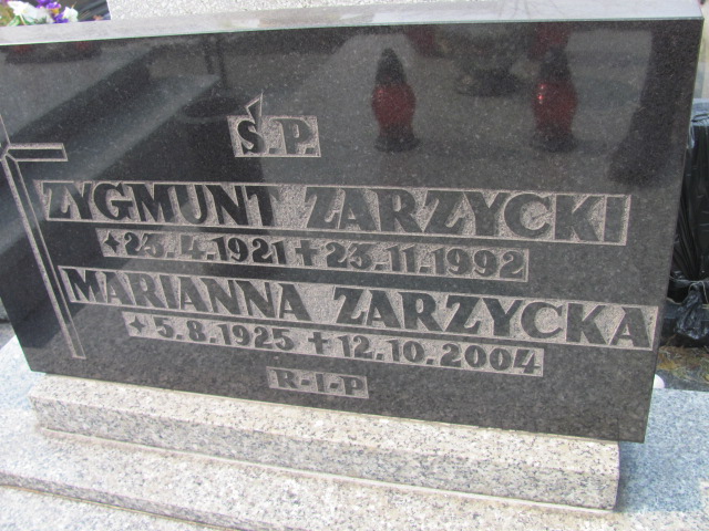 Zygmunt Zarzycki 1921 Sosnowiec Wniebowzięcia NMP - Grobonet - Wyszukiwarka osób pochowanych