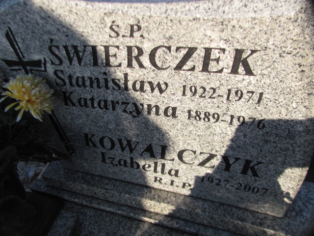 Katarzyna Świerczek 1889 Sosnowiec Wniebowzięcia NMP - Grobonet - Wyszukiwarka osób pochowanych