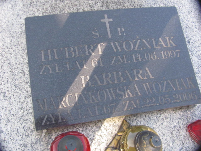 Barbara Marcinkowska Woźniak Sosnowiec Wniebowzięcia NMP - Grobonet - Wyszukiwarka osób pochowanych