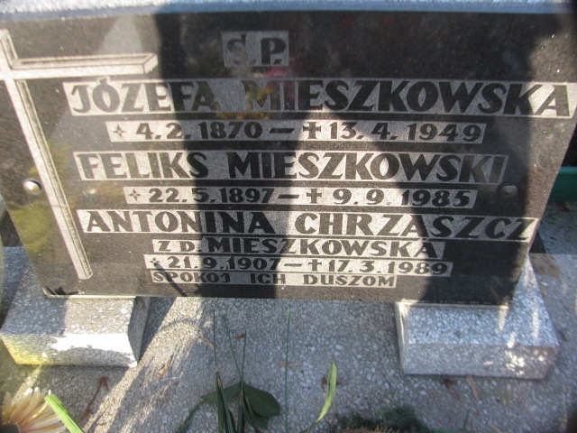 Feliks Mieszkowski 1897 Sosnowiec Wniebowzięcia NMP - Grobonet - Wyszukiwarka osób pochowanych