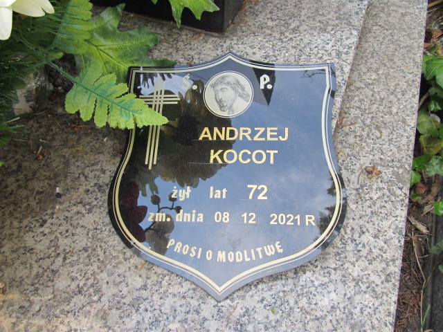 Andrzej Kocot 1949 Sosnowiec Wniebowzięcia NMP - Grobonet - Wyszukiwarka osób pochowanych