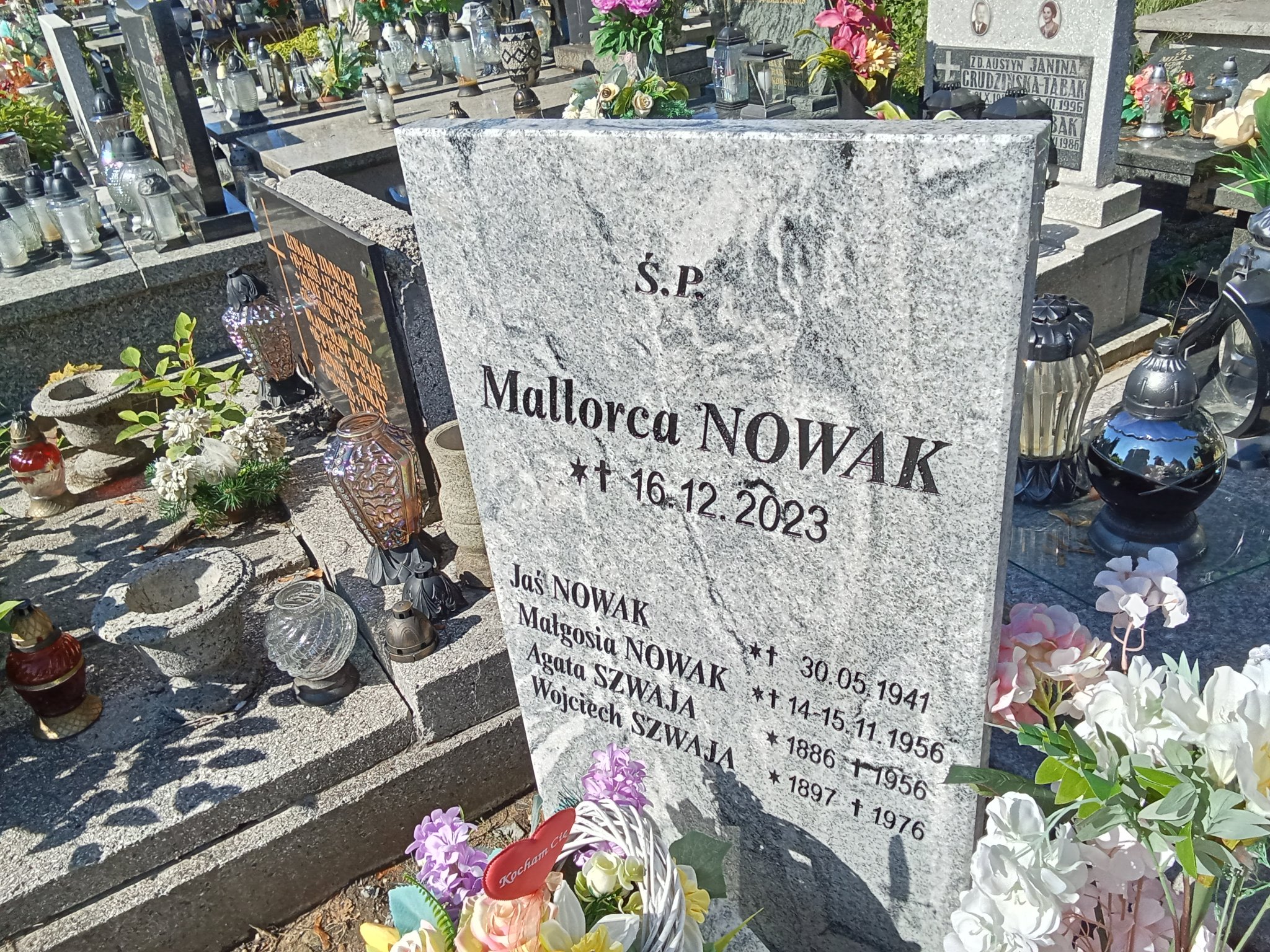 Mallorca Nowak 2023 Sosnowiec Wniebowzięcia NMP - Grobonet - Wyszukiwarka osób pochowanych