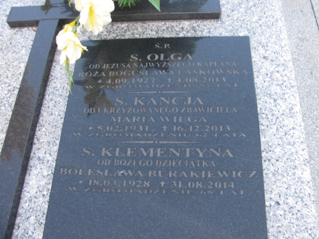 Maria Wilga 1931 Sosnowiec Wniebowzięcia NMP - Grobonet - Wyszukiwarka osób pochowanych