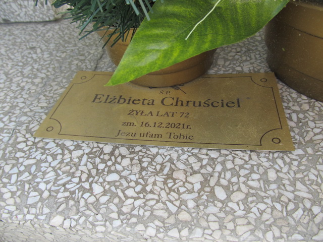 Elżbieta Chruściel 1949 Sosnowiec Wniebowzięcia NMP - Grobonet - Wyszukiwarka osób pochowanych