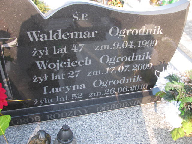 Waldemar Ogrodnik Sosnowiec Wniebowzięcia NMP - Grobonet - Wyszukiwarka osób pochowanych