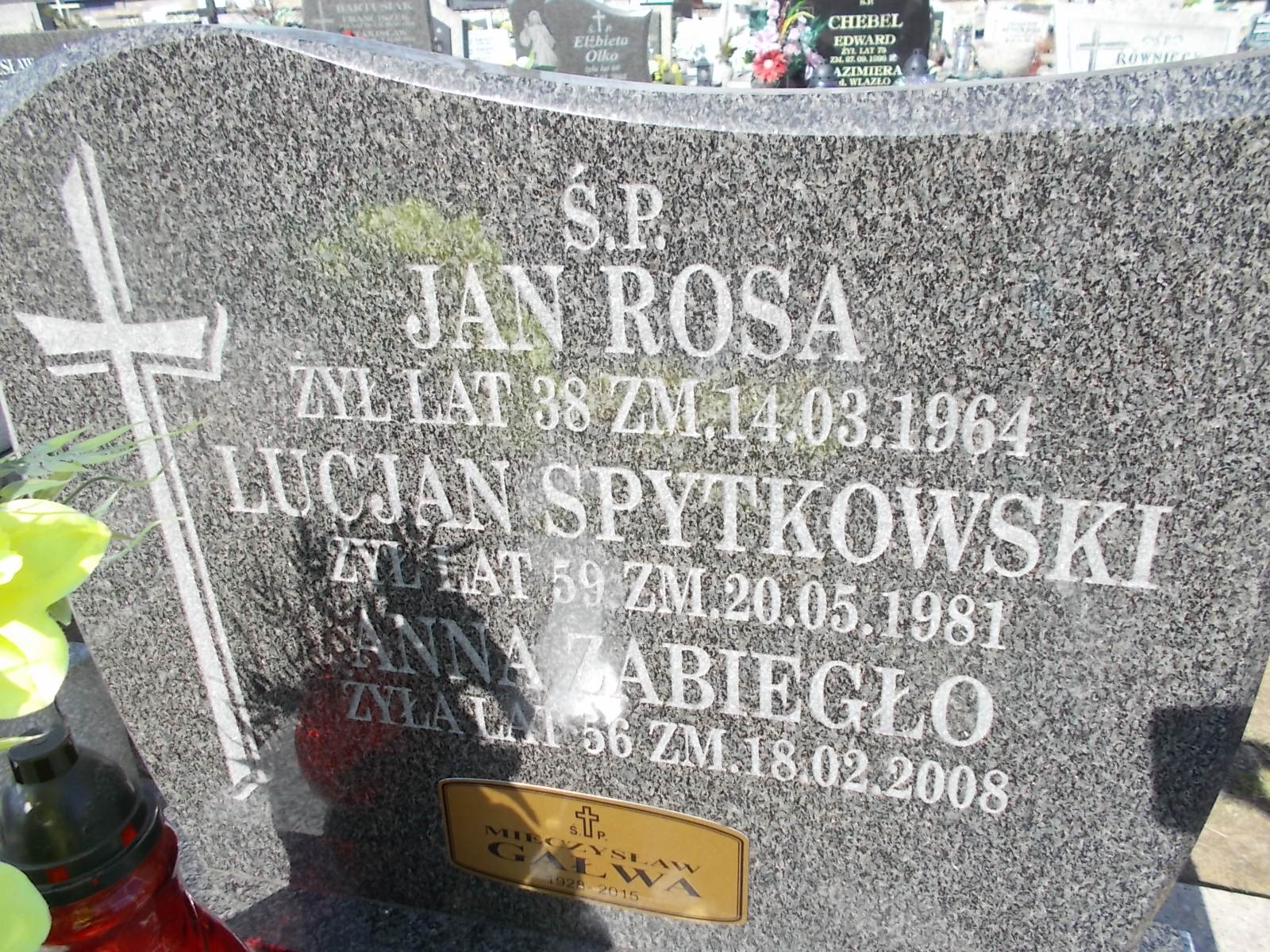 Mieczysław Gałka 1927 Sosnowiec Wniebowzięcia NMP - Grobonet - Wyszukiwarka osób pochowanych