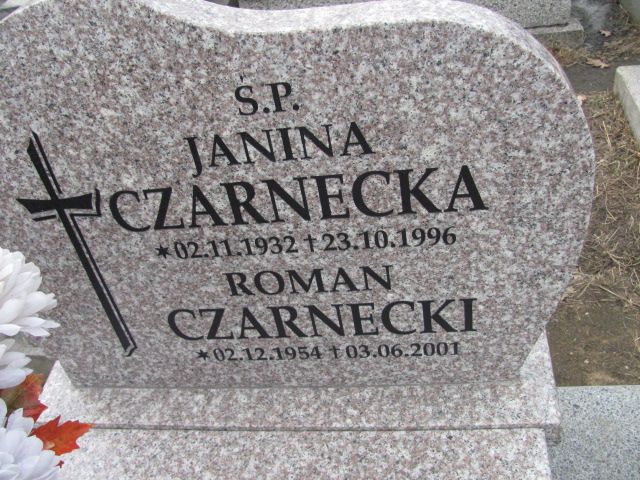 Roman Czarnecki 1954 Sosnowiec Wniebowzięcia NMP - Grobonet - Wyszukiwarka osób pochowanych