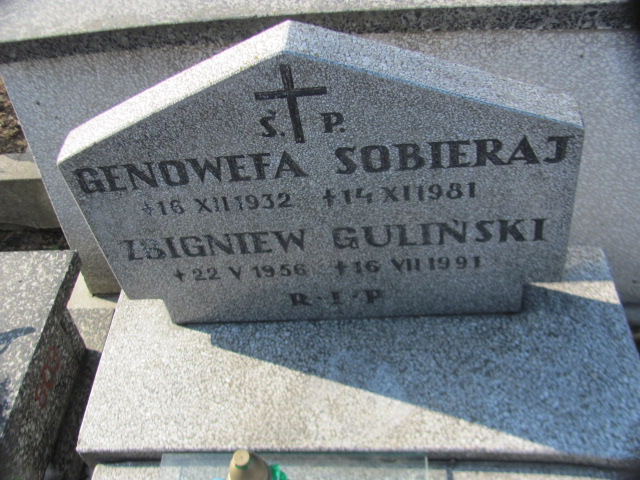 Genowefa Sobieraj 1932 Sosnowiec Wniebowzięcia NMP - Grobonet - Wyszukiwarka osób pochowanych