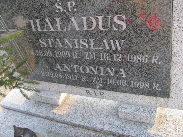 Stanisław Hałdus 1909 Sosnowiec Wniebowzięcia NMP - Grobonet - Wyszukiwarka osób pochowanych