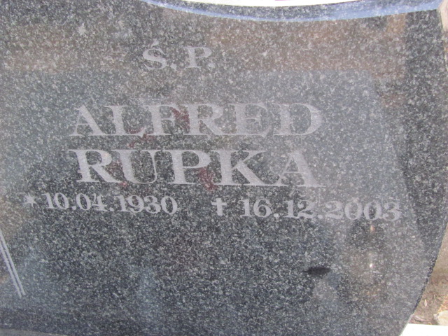 Alfred Rupka 1930 Sosnowiec Wniebowzięcia NMP - Grobonet - Wyszukiwarka osób pochowanych