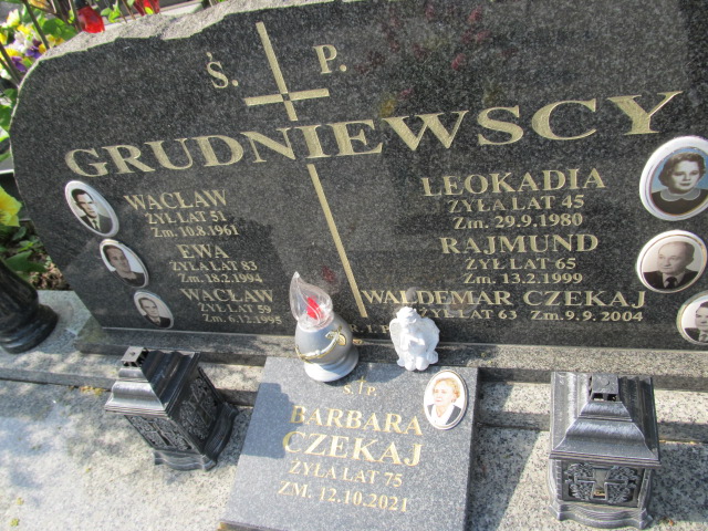 Barbara Czekaj 1946 Sosnowiec Wniebowzięcia NMP - Grobonet - Wyszukiwarka osób pochowanych