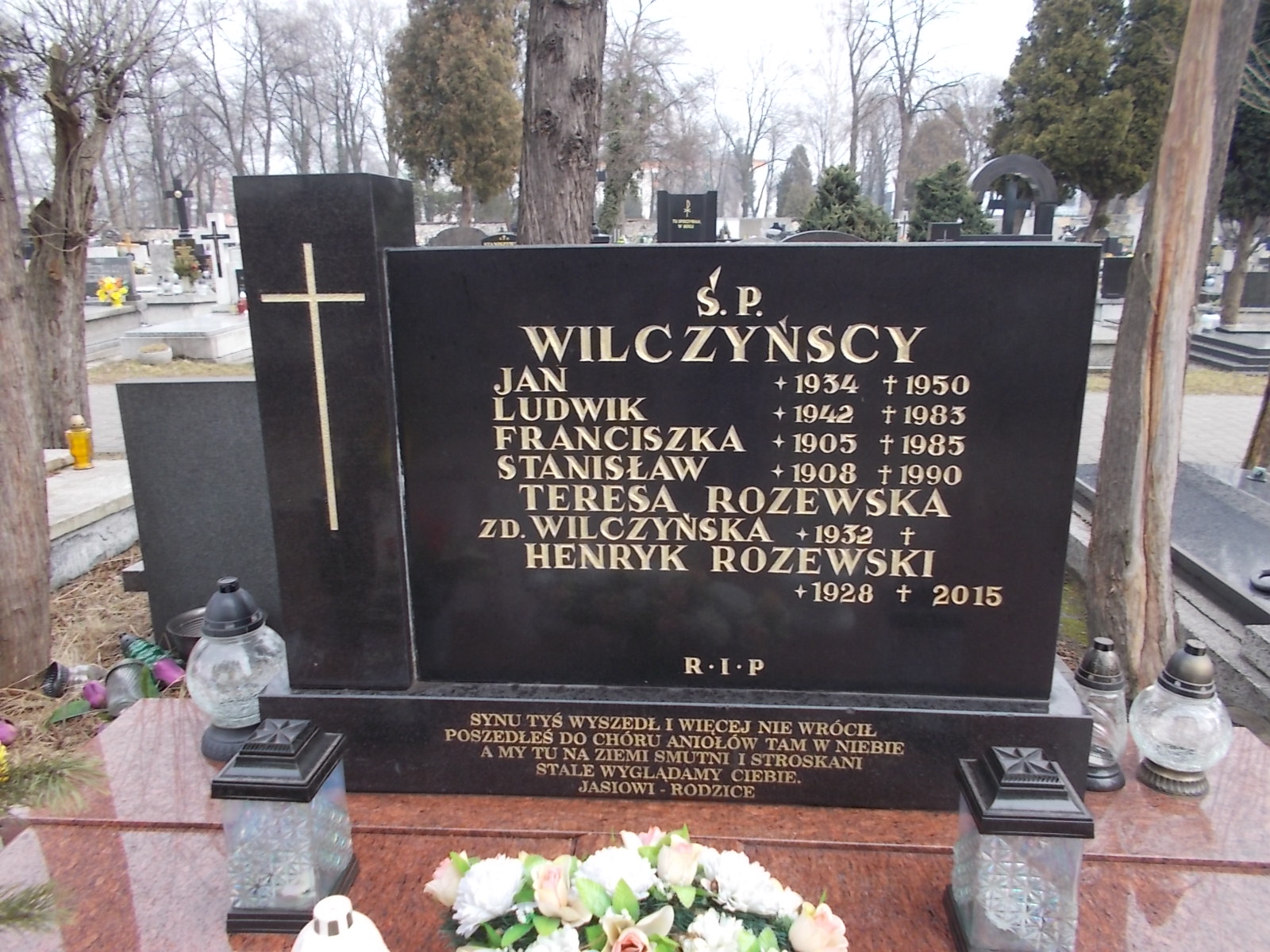 Ludwik Wilczyński 1941 Sosnowiec Wniebowzięcia NMP - Grobonet - Wyszukiwarka osób pochowanych