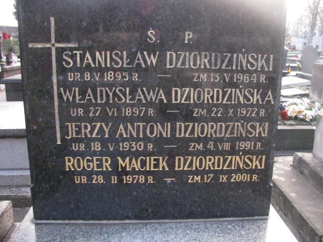 Jerzy Antoni Dziordziński 1930 Sosnowiec Wniebowzięcia NMP - Grobonet - Wyszukiwarka osób pochowanych