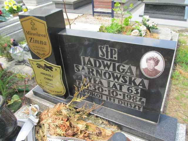 Jadwiga Sarnowska Sosnowiec Wniebowzięcia NMP - Grobonet - Wyszukiwarka osób pochowanych