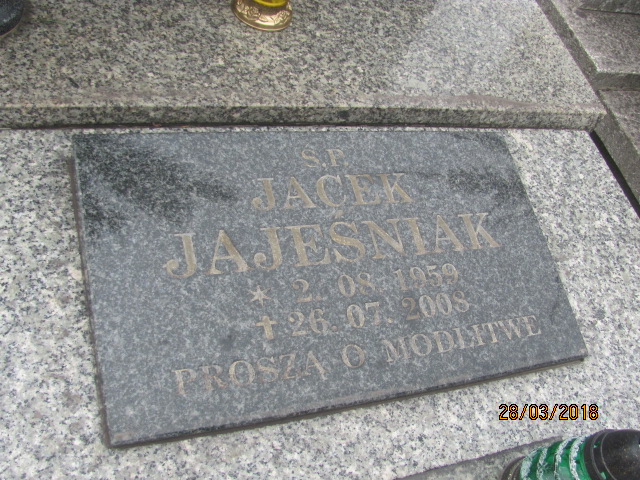 Adam Jajeśniak 1927 Sosnowiec Wniebowzięcia NMP - Grobonet - Wyszukiwarka osób pochowanych