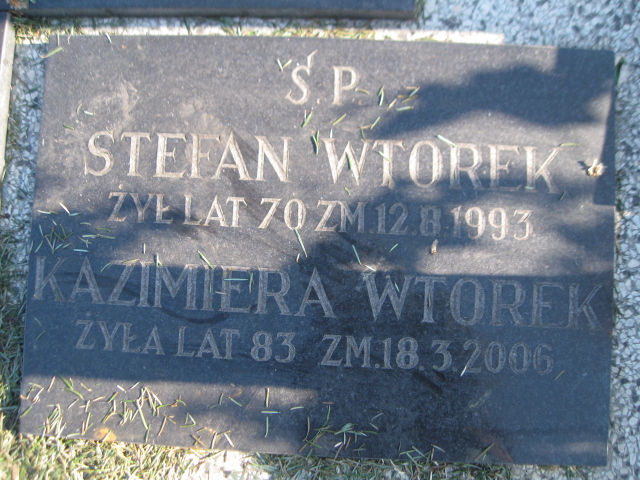 Stefan Wtorek Sosnowiec Wniebowzięcia NMP - Grobonet - Wyszukiwarka osób pochowanych