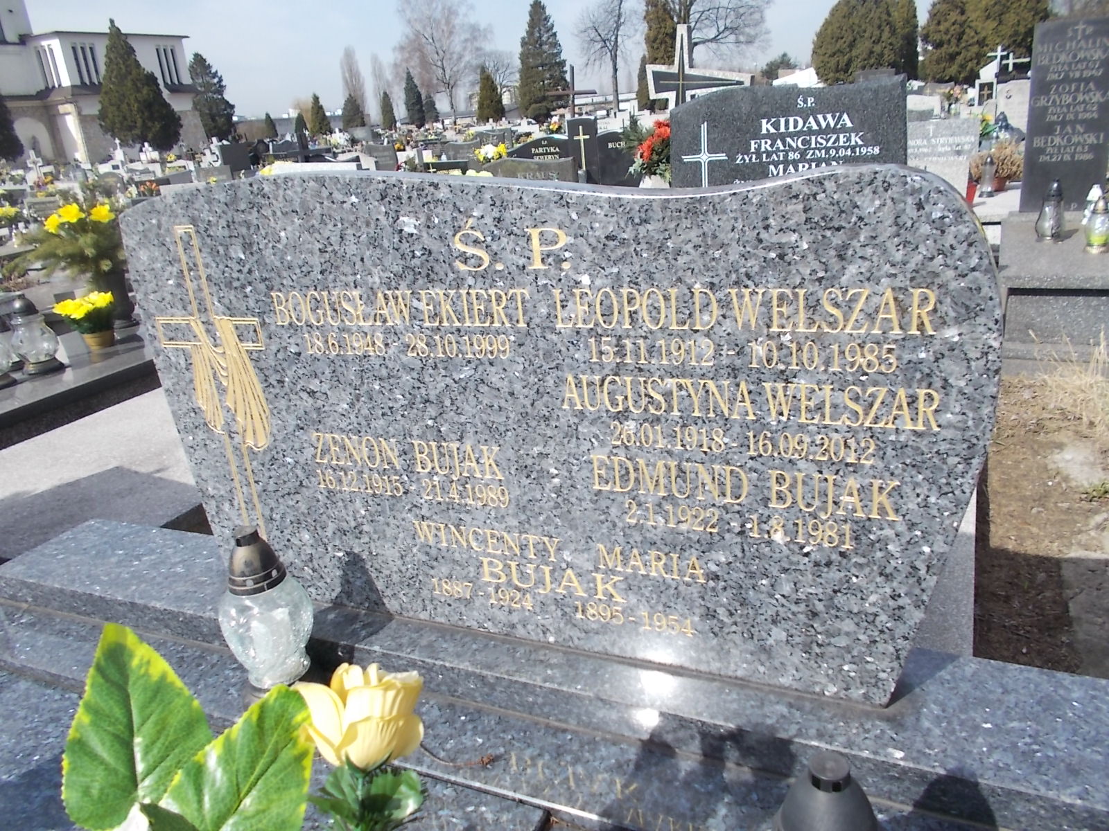 Zenon Bujak 1915 Sosnowiec Wniebowzięcia NMP - Grobonet - Wyszukiwarka osób pochowanych