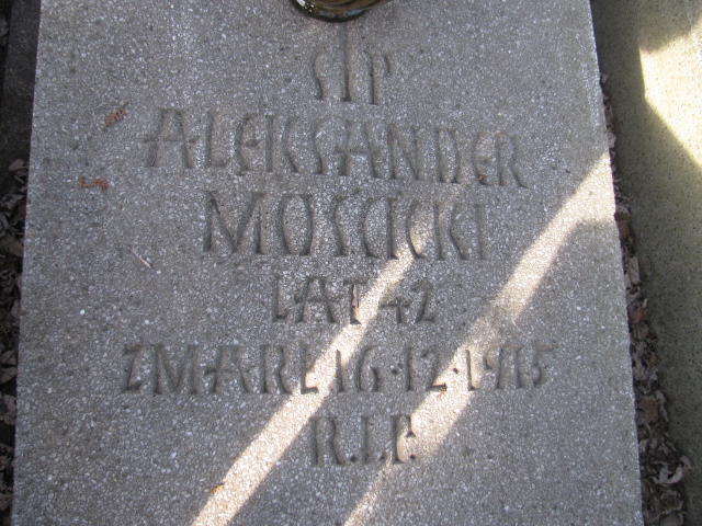 Aleksander Mościcki Sosnowiec Wniebowzięcia NMP - Grobonet - Wyszukiwarka osób pochowanych