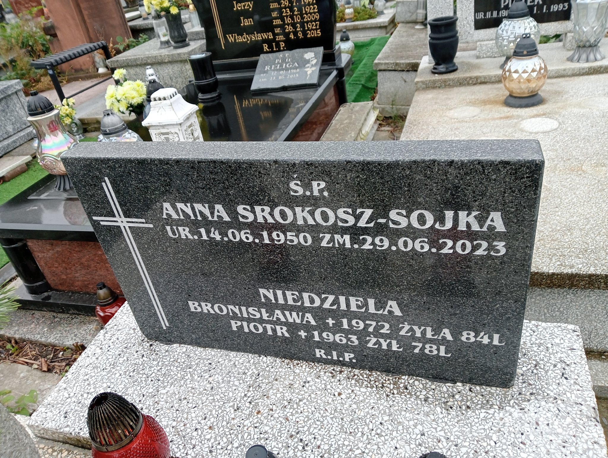 Anna Srokosz-Sojka 1950 Sosnowiec Wniebowzięcia NMP - Grobonet - Wyszukiwarka osób pochowanych